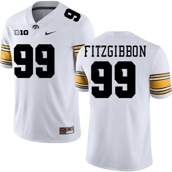 Brad Fitzgibbon Iowa Jersey,University Of Iowa Hawkeyes Fotoball Uniforms,Jersey,Gears-White